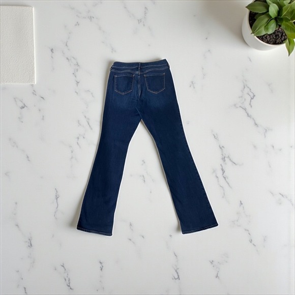 Old Navy Kicker Bootcut Jeans Womens Size 10 Long Dark Wash Denim Pants - Picture 2 of 7